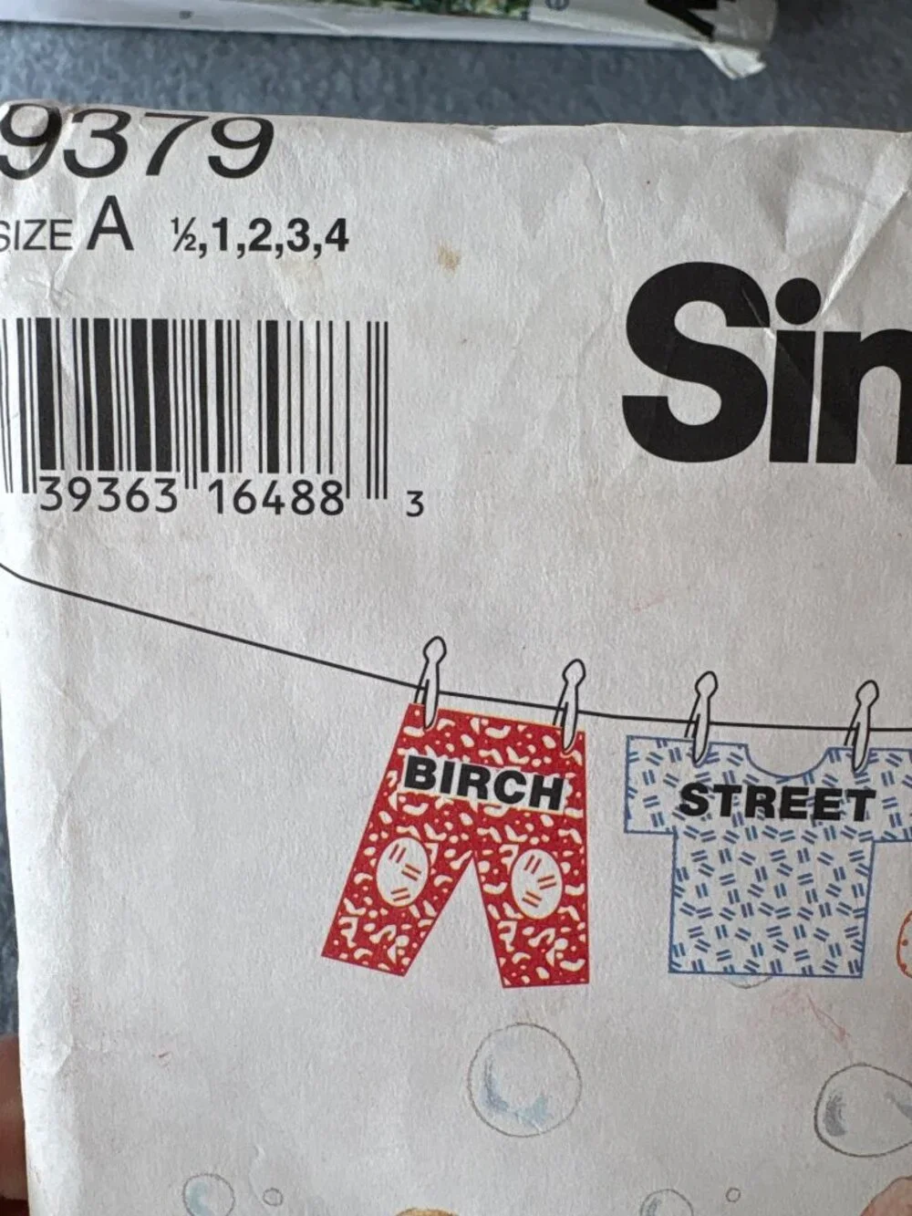 Simplicity 9379 Toddlers Romper Sewing Pattern Pack Size 1/2-4 Uncut 1995